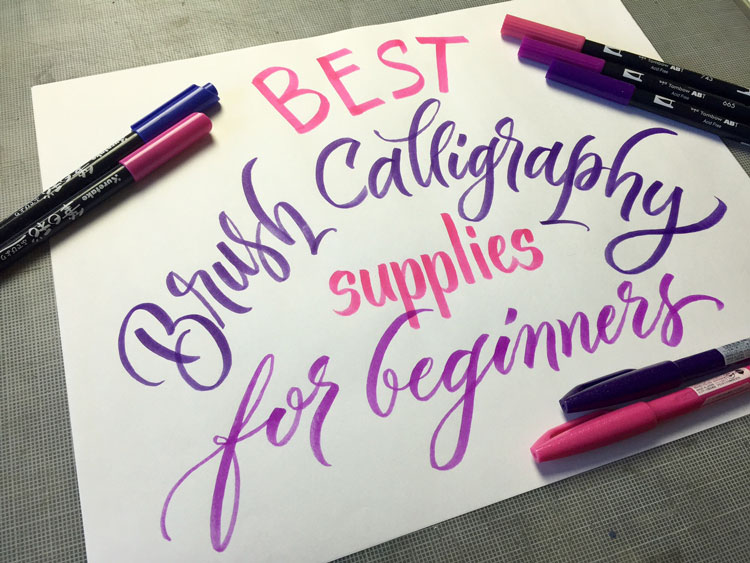 Best Brush Calligraphy Supplies for Beginners